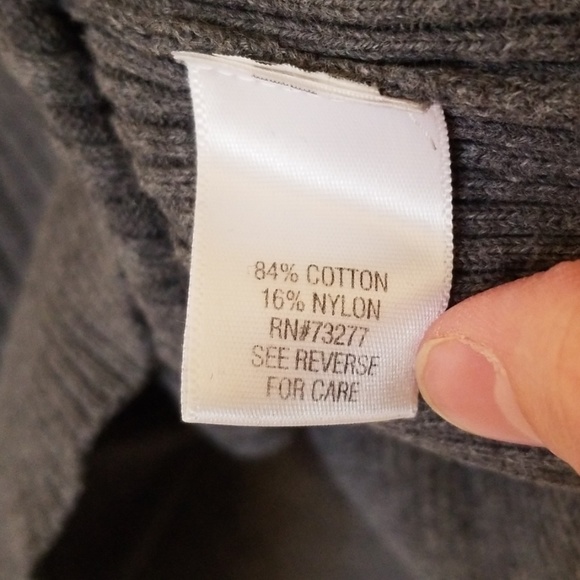 **SOLD** Apt 9 Heather Grey Cable Knit Sweater. - Picture 7 of 8